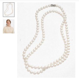 NWT Brooks Brothers Glass Pearl Long Necklace